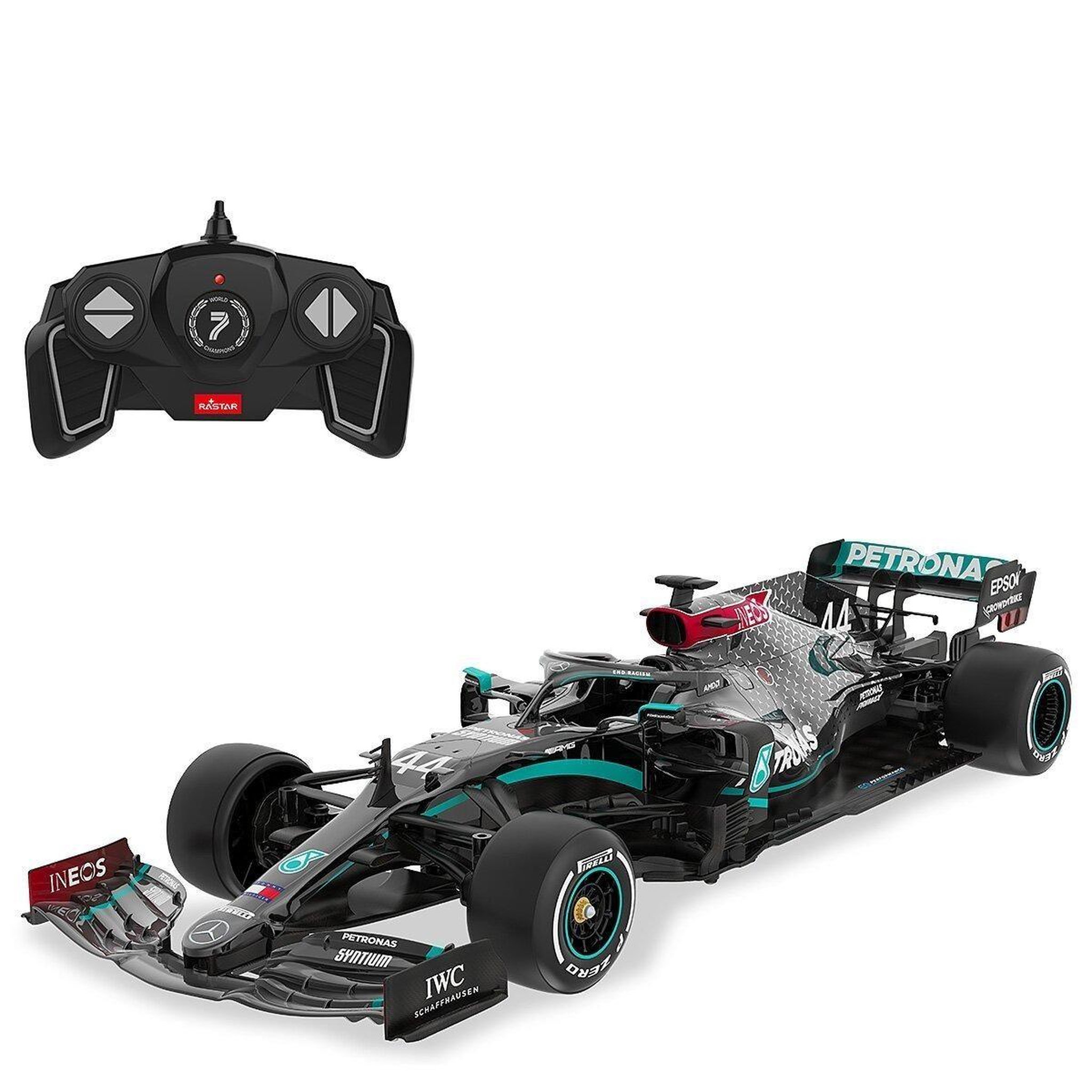 Jamara Voiture télécommandée mercedes-amg f1 w11 eq performance 1:18 noir 2,4ghz