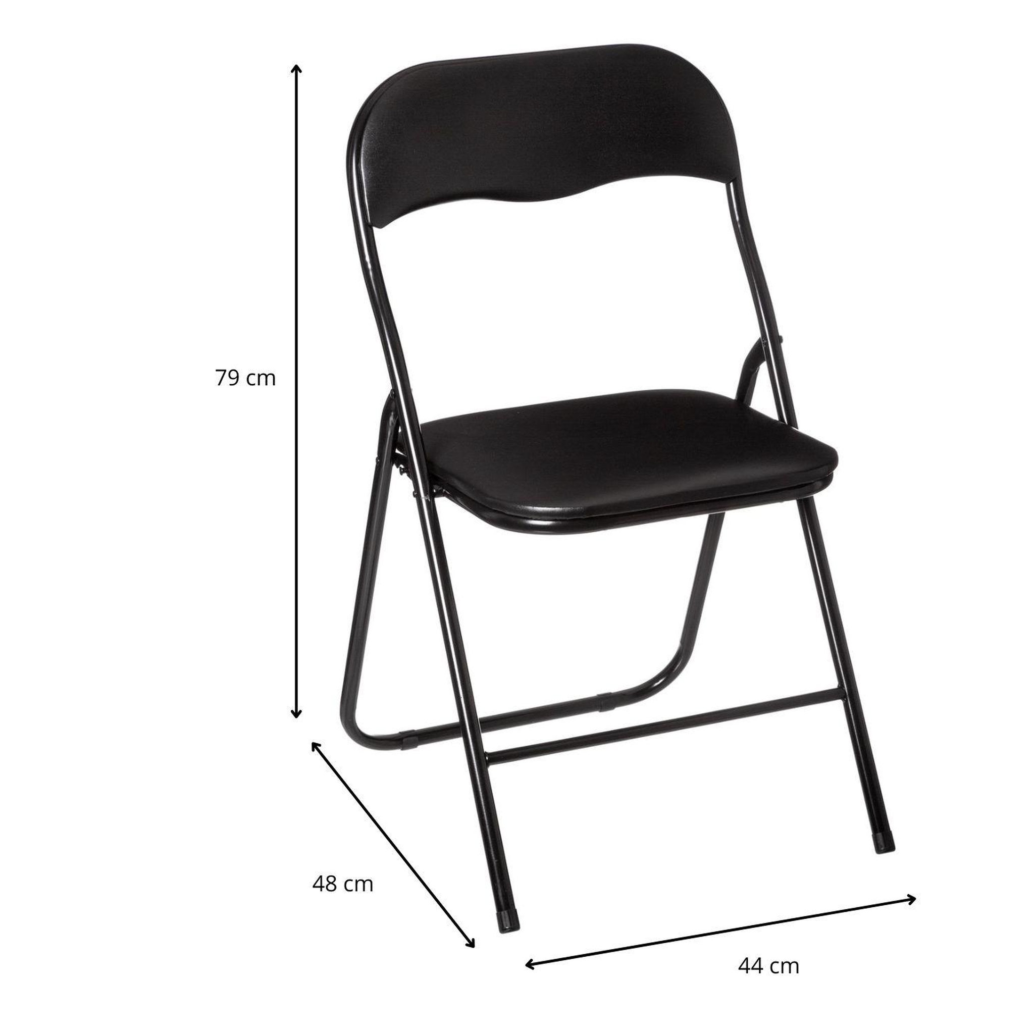 Voir la diapositive 3 : TOILINUX Lot de 6 Chaises pliantes en PVC