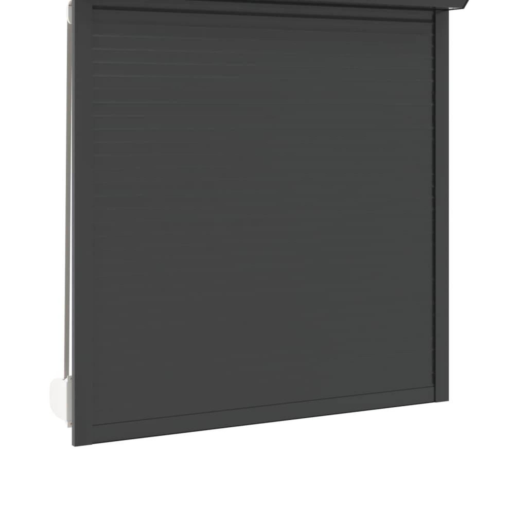 Voir la diapositive 2 : VIDAXL Volet roulant aluminium 130x140 cm anthracite