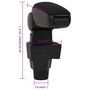 Voir la diapositive 6 : VIDAXL Accoudoir de voiture noir 15,5x32x(41-54) cm ABS