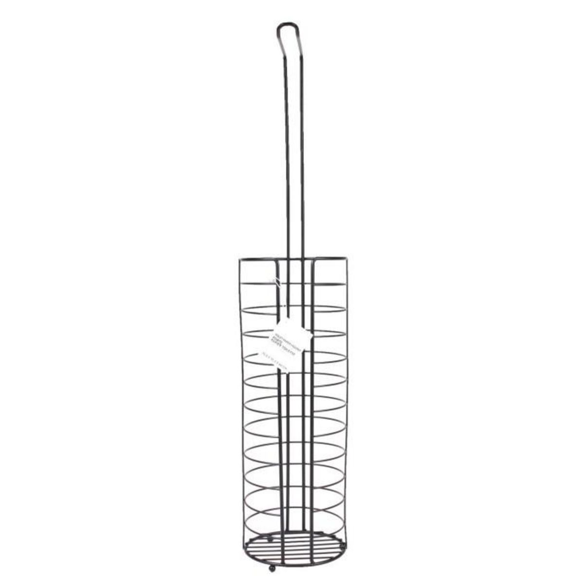 Paris Prix Porte Papier WC en Métal  Rouleaux  60cm Noir