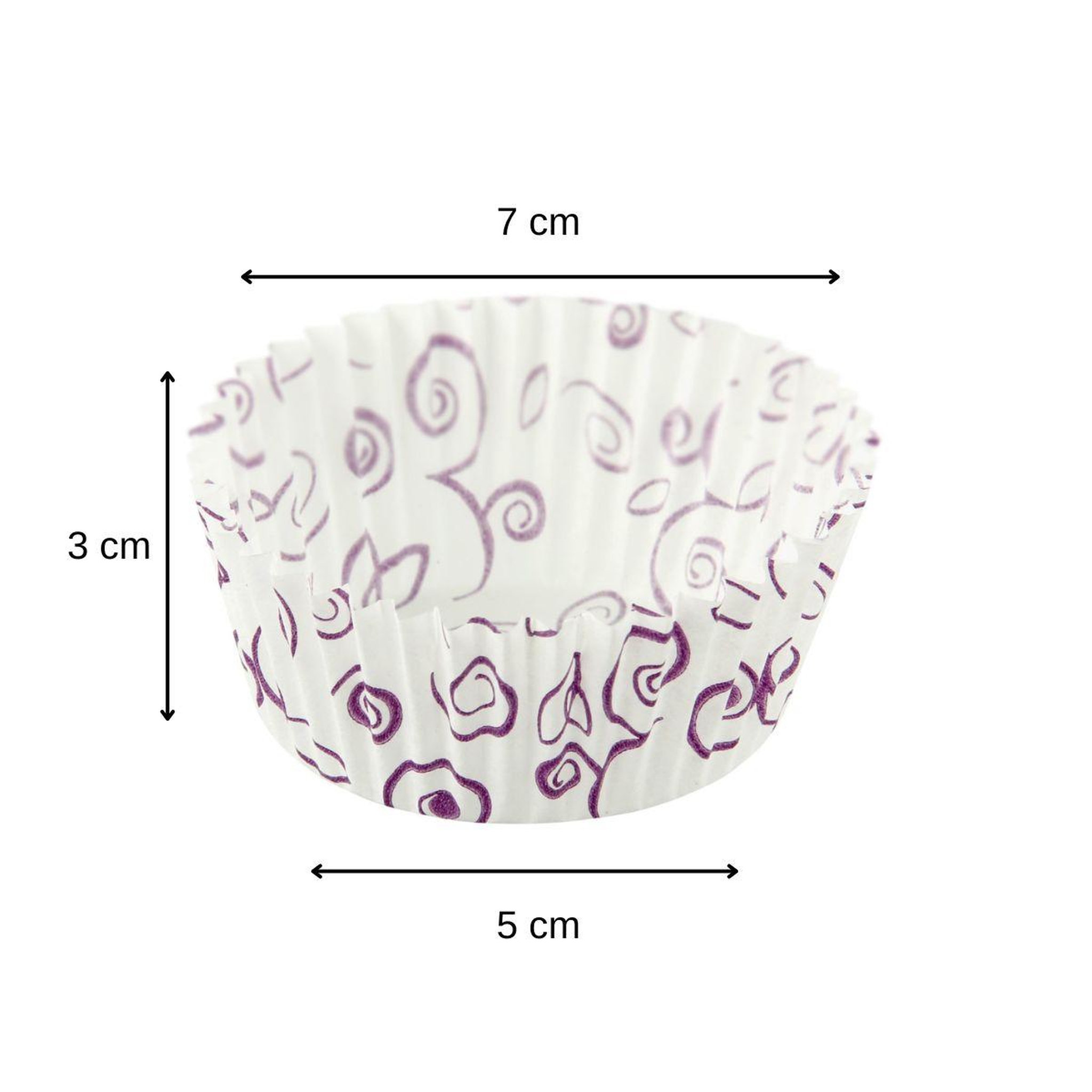 Voir la diapositive 3 : ZENKER Lot de 50 moules à muffins en papier motif fleur violette 7 cm zenker smart pastry