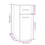 Voir la diapositive 6 : VIDAXL Armoire apothicaire Sonoma gris 20x45,5x60 cm Bois d'ingenierie
