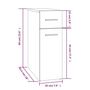 Voir la diapositive 6 : VIDAXL Armoire apothicaire Sonoma gris 20x45,5x60 cm Bois d'ingenierie
