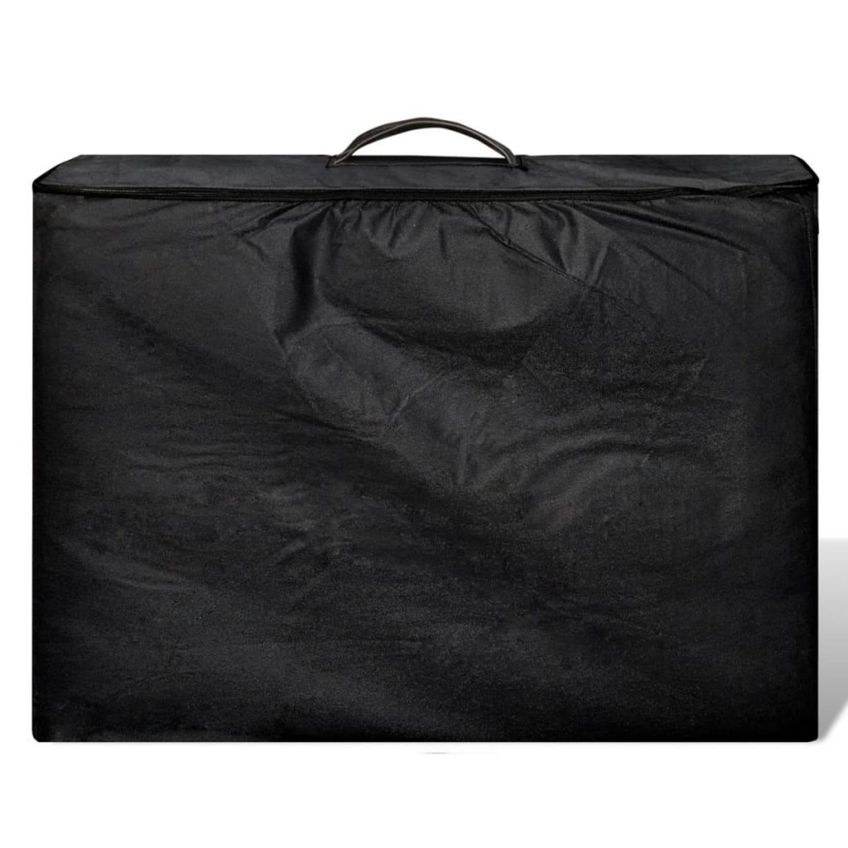 VIDAXL Table de massage pliable Noir 4 zones avec cadre en aluminium