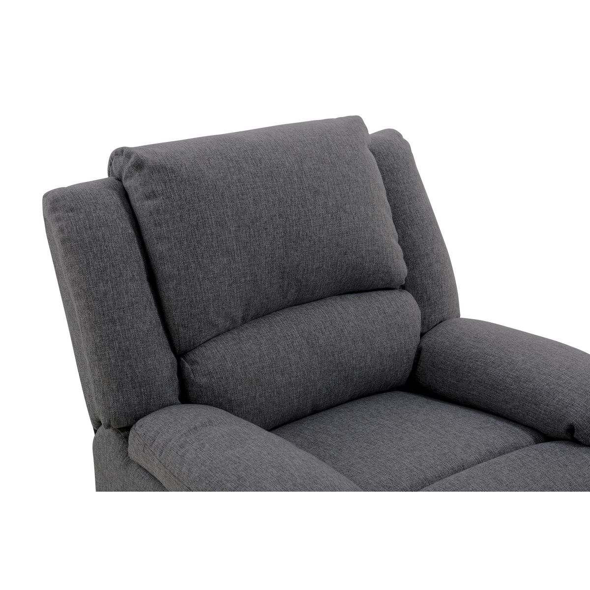 Fauteuil relax manuel HELENE tissu coloris gris anthracite