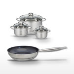 ELO Lot Poêle 24 cm Elo Profi Therm Platinum & 3 Faitouts Elo