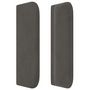 Voir la diapositive 4 : VIDAXL Tete de lit avec oreilles Gris fonce 203x16x78/88 cm Velours
