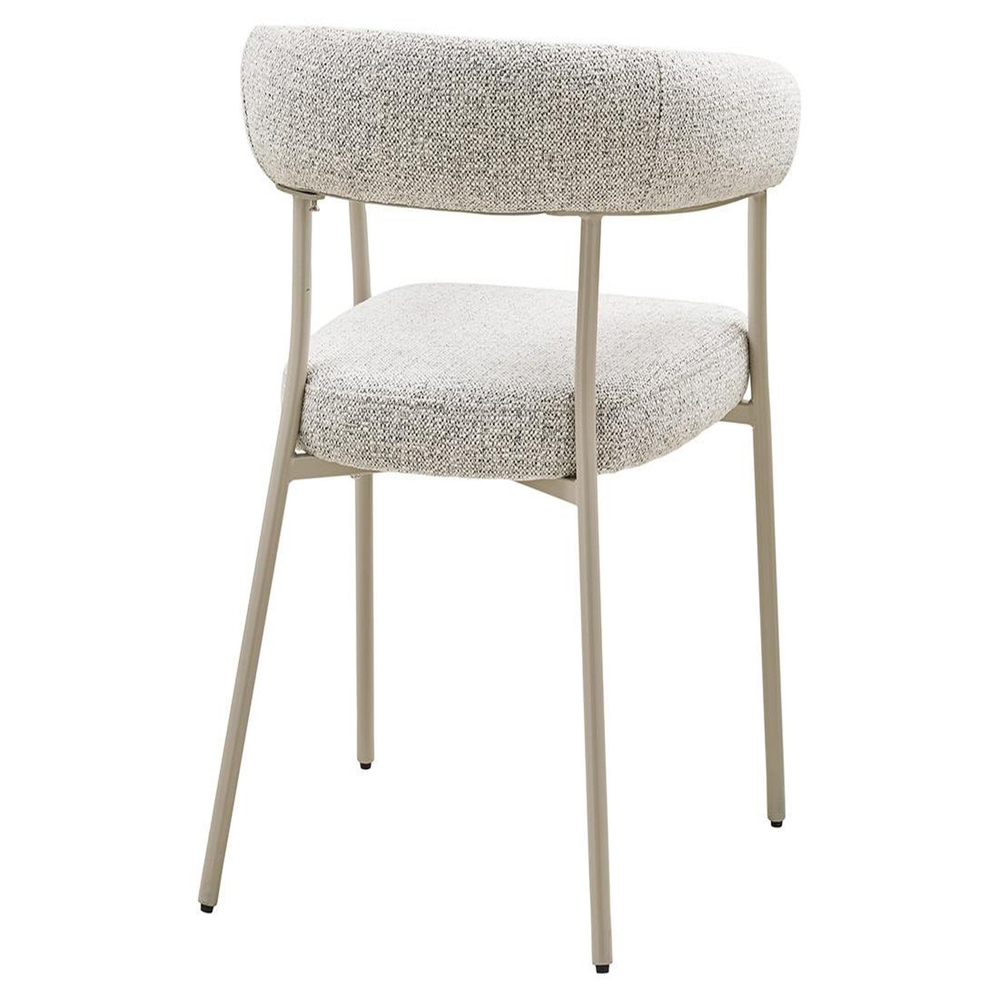 Voir la diapositive 5 : BEST MOBILIER Sadie - lot de 2 chaises fsc  100% en tissu texturé - pieds en acier