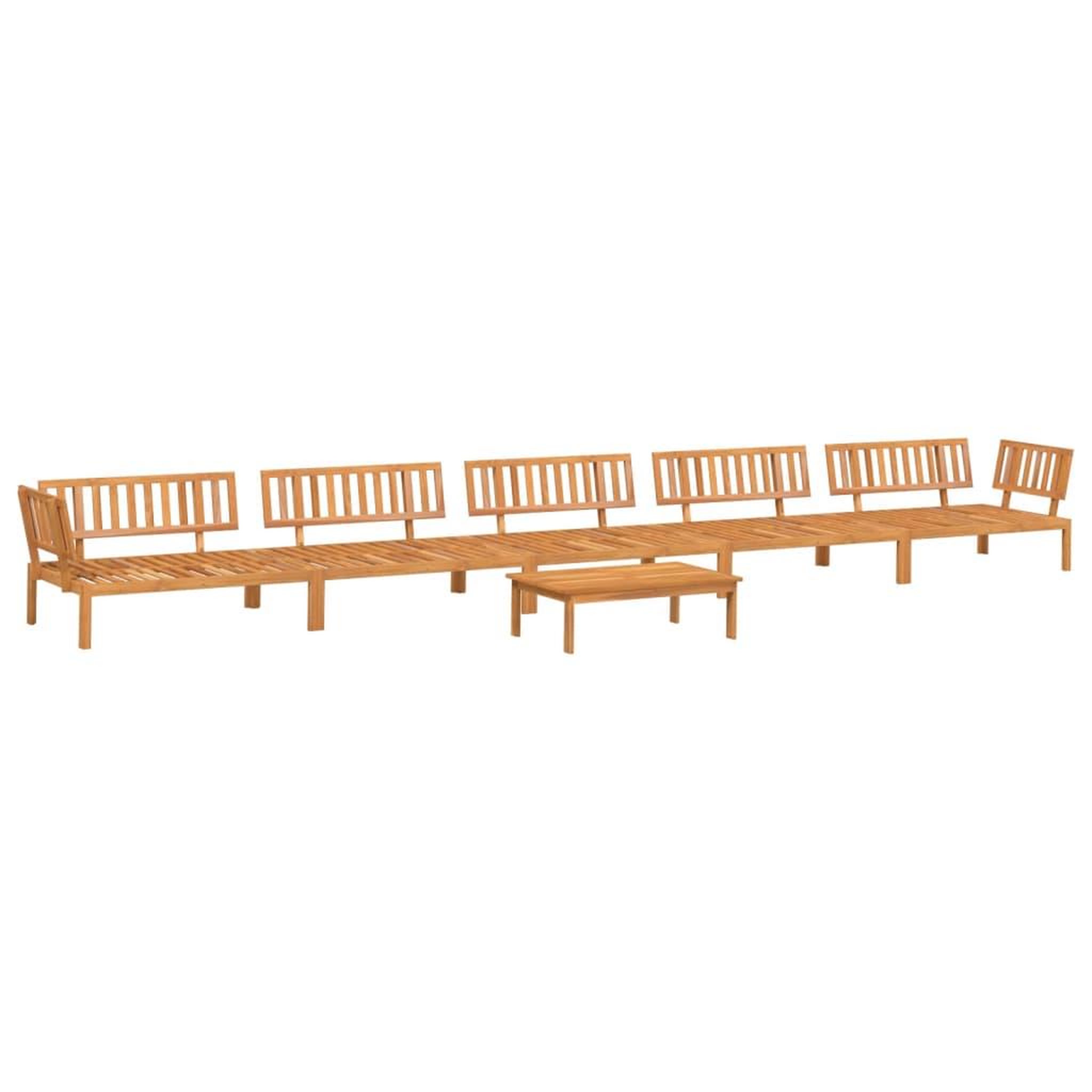 Voir la diapositive 2 : VIDAXL Salon palette de jardin 6 pcs bois d'acacia massif