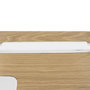 Voir la diapositive 5 : Paris Prix Bureau Design 1 Tiroir  Porqa  100cm Naturel & Blanc