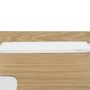 Voir la diapositive 5 : Paris Prix Bureau Design 1 Tiroir  Porqa  100cm Naturel & Blanc