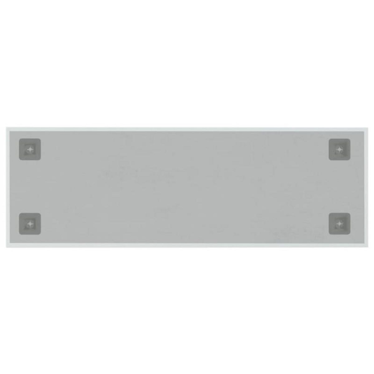 VIDAXL Tableau noir magnétique mural blanc 60x20 cm verre trempé