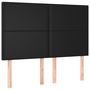 Voir la diapositive 2 : VIDAXL Tetes de lit 4 pcs Noir 72x5x78/88 cm Similicuir