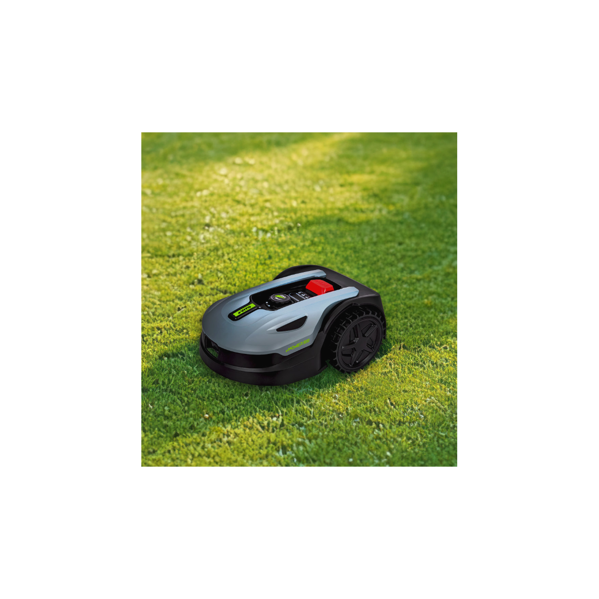 Voir la diapositive 4 : VITO Robot tondeuse sans fil 300m2 brushless 3 lames coupe 180mm retour station automatique mulching vito