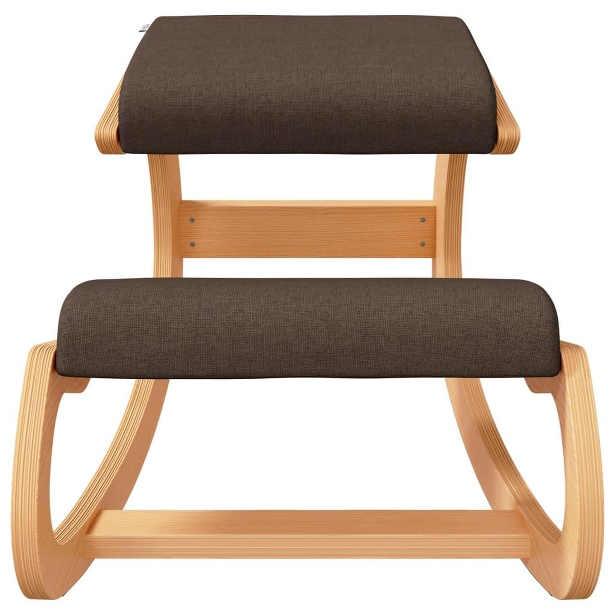Voir la diapositive 3 : VIDAXL Chaise assis-genoux marron 55x84x55 cm contreplaque de bouleau