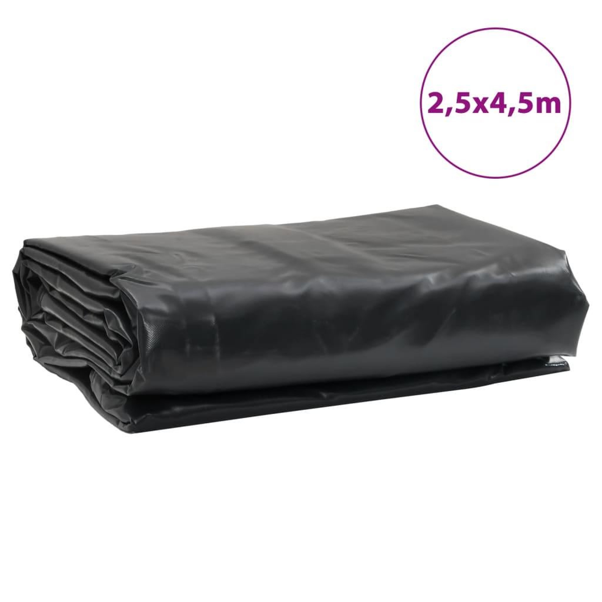 Voir la diapositive 6 : VIDAXL Bache anthracite 2,5x4,5 m 600 g/m²