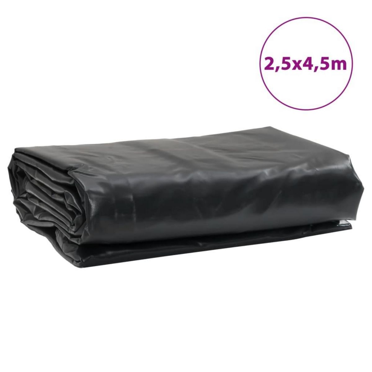 VIDAXL Bache anthracite 2,5x4,5 m 600 g/m²
