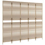 Voir la diapositive 4 : VIDAXL Cloison de separation 5 panneaux beige resine tressee