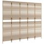 Voir la diapositive 4 : VIDAXL Cloison de separation 5 panneaux beige resine tressee