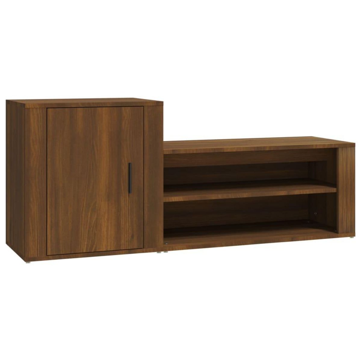 VIDAXL Armoire a chaussures Chene marron 130x35x54cm Bois d'ingenierie