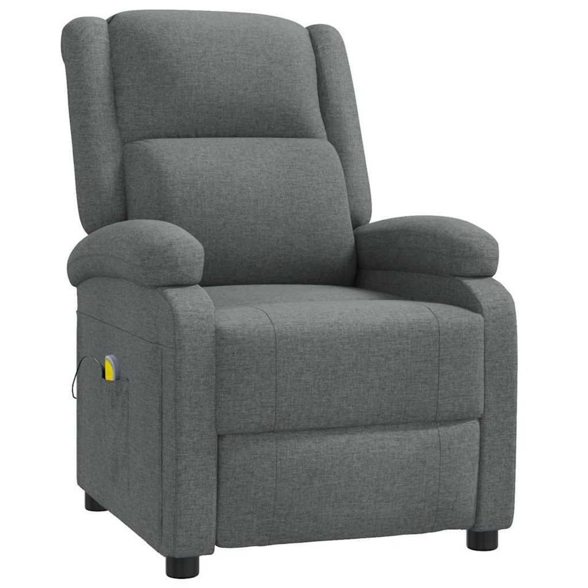 VIDAXL Fauteuil de massage Gris fonce Tissu