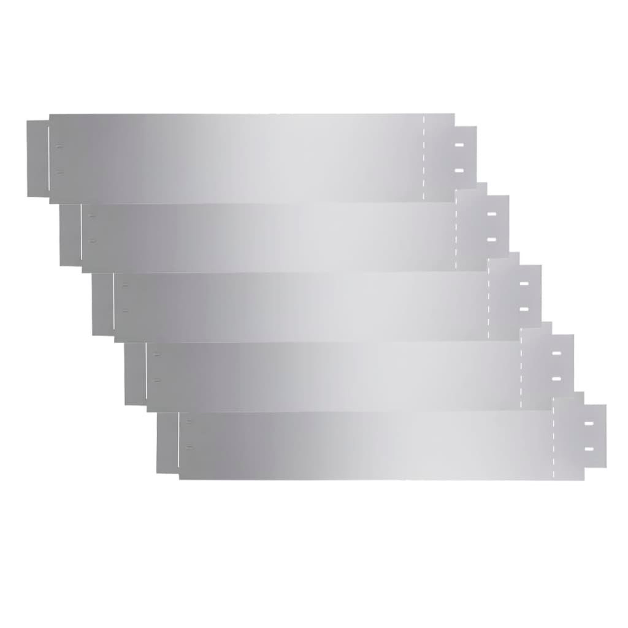 Voir la diapositive 2 : VIDAXL Bordure de pelouse 5 pcs Acier galvanise 100 x 20 cm