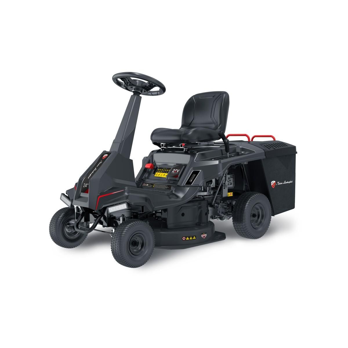 Lamborghini Tracteur Tondeuse Thermique Autoportée Essence 7CV 224Cm3 4 Vitesses + 1 Mulching Ejection latérale Lamborghini