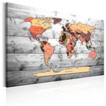 Paris Prix Tableau Imprimé  World Map : New Directions. Coloris disponibles : Multicolore
