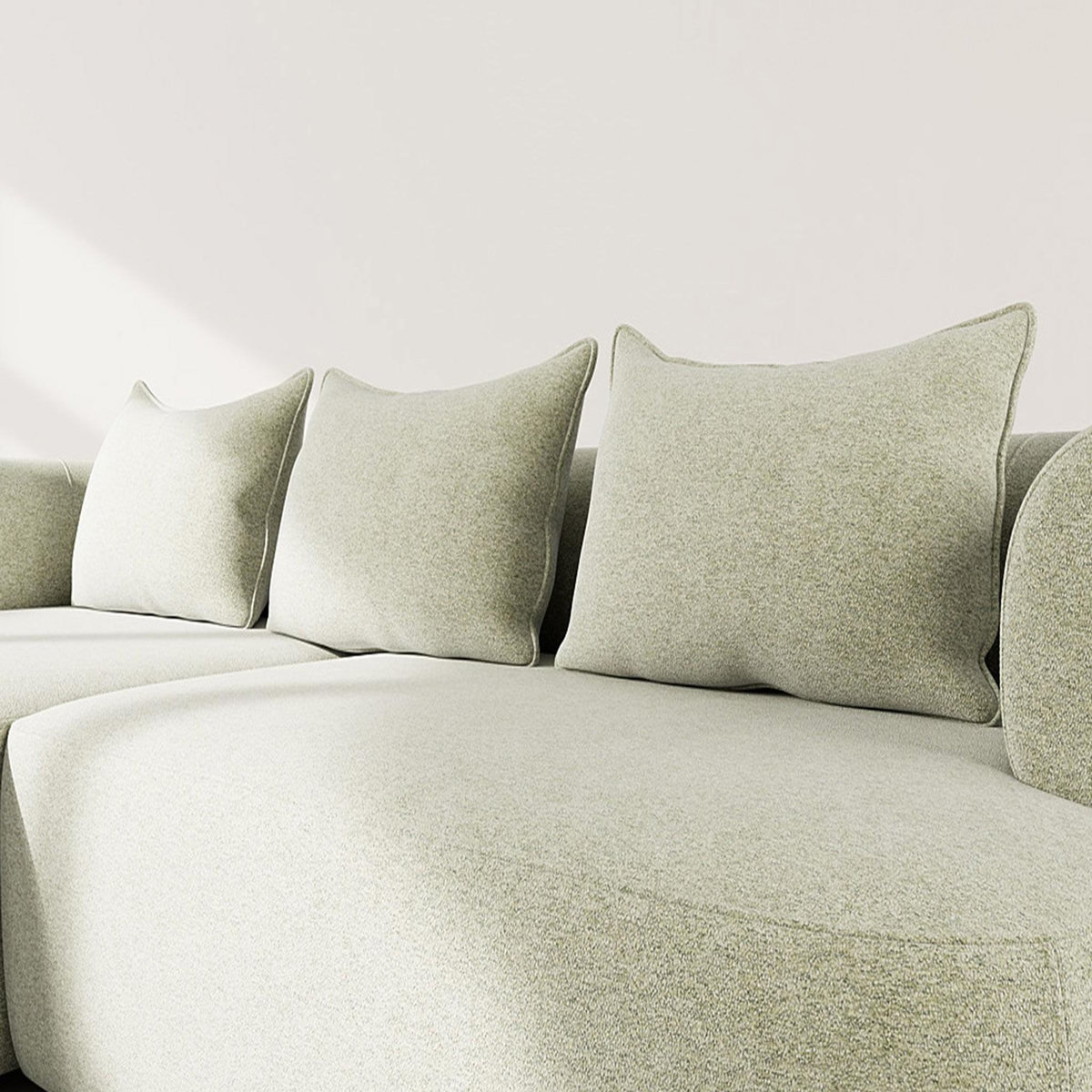 LISA DESIGN Angela - canapé d'angle gauche 4 places en velours texturé