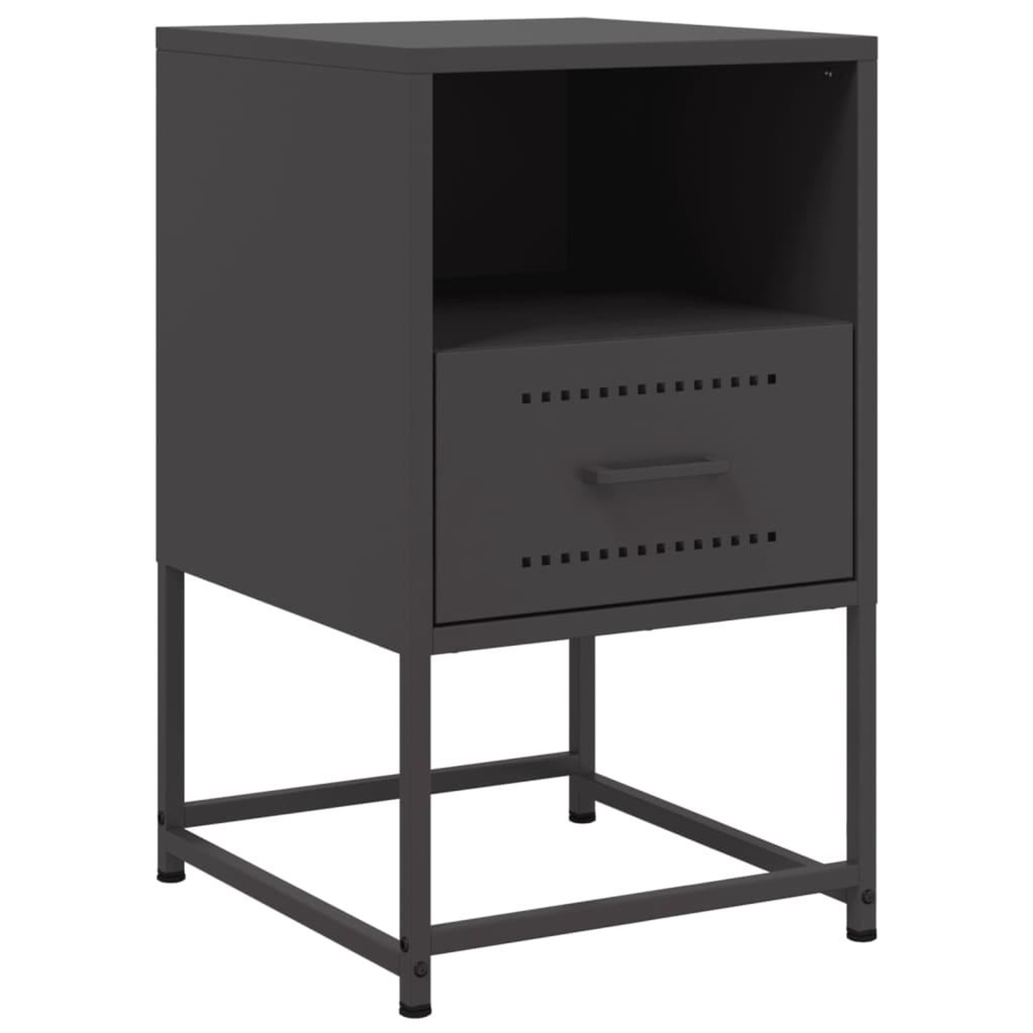 Voir la diapositive 5 : VIDAXL Tables de chevet 2 pcs noir 36x39x60,5 cm acier