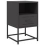 Voir la diapositive 5 : VIDAXL Tables de chevet 2 pcs noir 36x39x60,5 cm acier