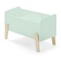 Voir la diapositive 2 : Paris Prix Coffre à Jouets  Kiddy  80cm Vert Menthe