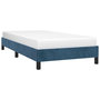 Voir la diapositive 4 : VIDAXL Cadre de lit sans matelas bleu fonce 100x200 cm velours