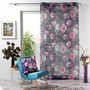 Voir la diapositive 3 : Paris Prix Coussin Imprimé Déco  Flower Life  45x45cm Prune