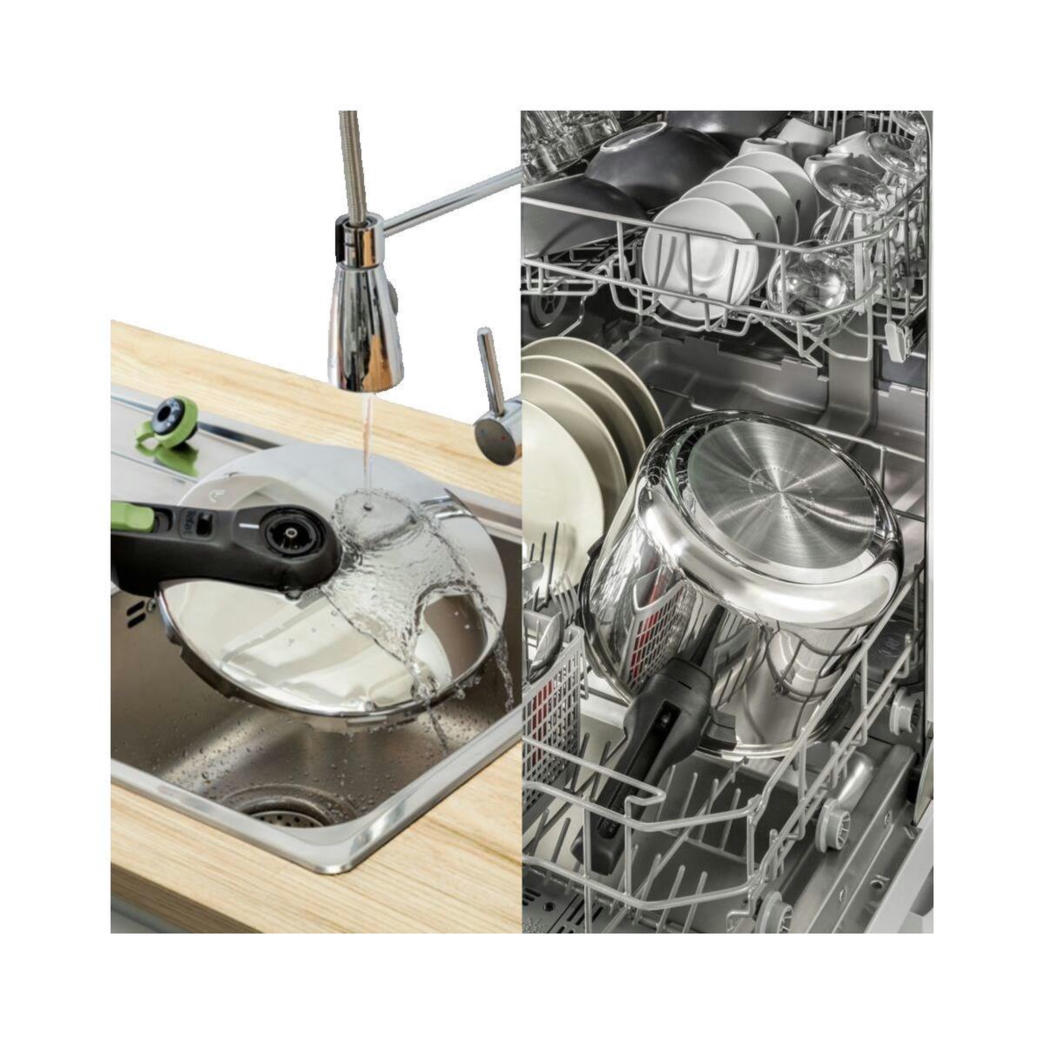 Voir la diapositive 2 : TEFAL Autocuiseur Tefal Secure Trendy acier inoxydable