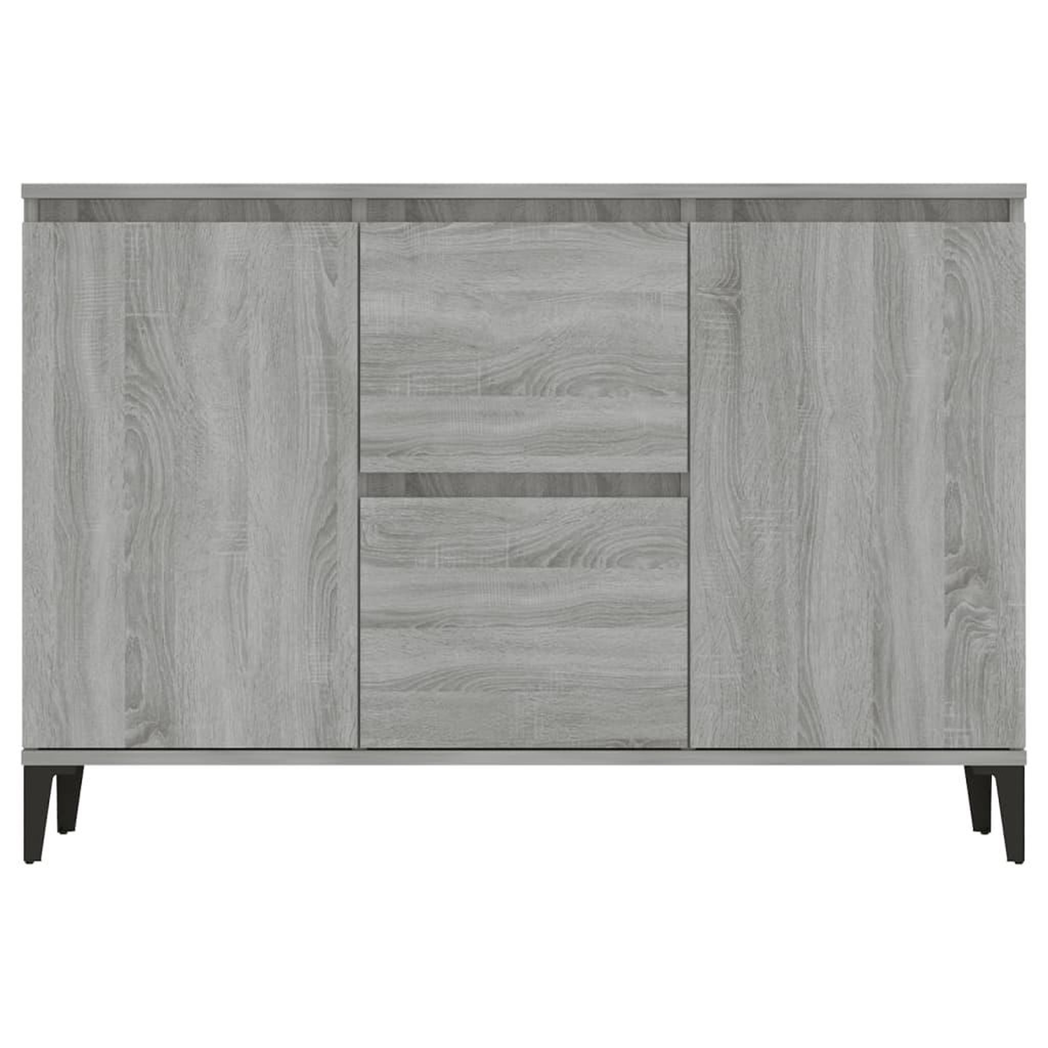 Voir la diapositive 3 : VIDAXL Buffet Sonoma gris 104x35x70 cm Bois d'ingenierie
