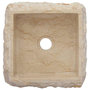 Voir la diapositive 4 : VIDAXL Lavabo Creme 30x30x13 cm Marbre