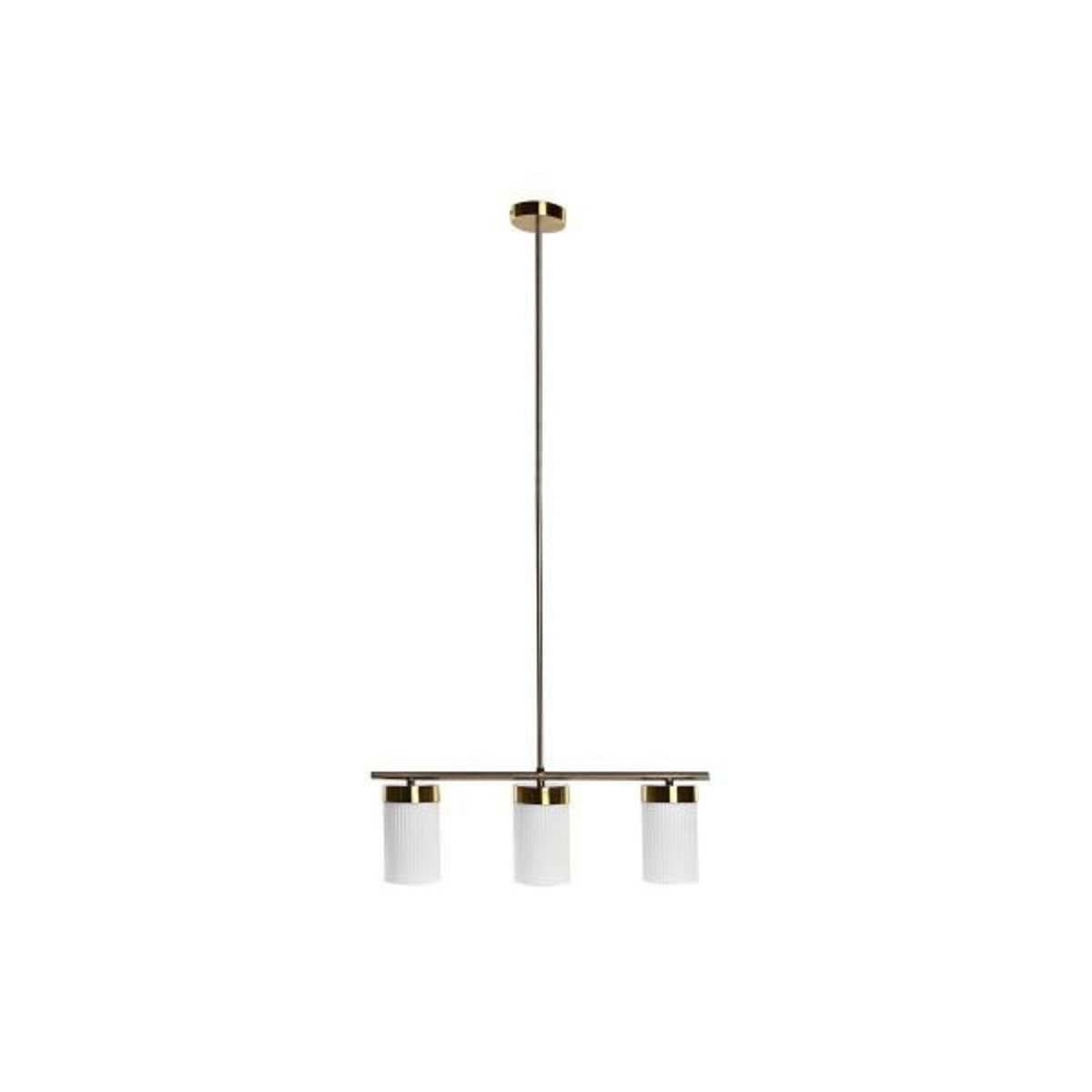 MARKET24 Suspension DKD Home Decor Blanc Doré Métal Verre 60 x 15 x 25 cm