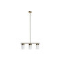 Voir la diapositive 3 : MARKET24 Suspension DKD Home Decor Blanc Doré Métal Verre 60 x 15 x 25 cm