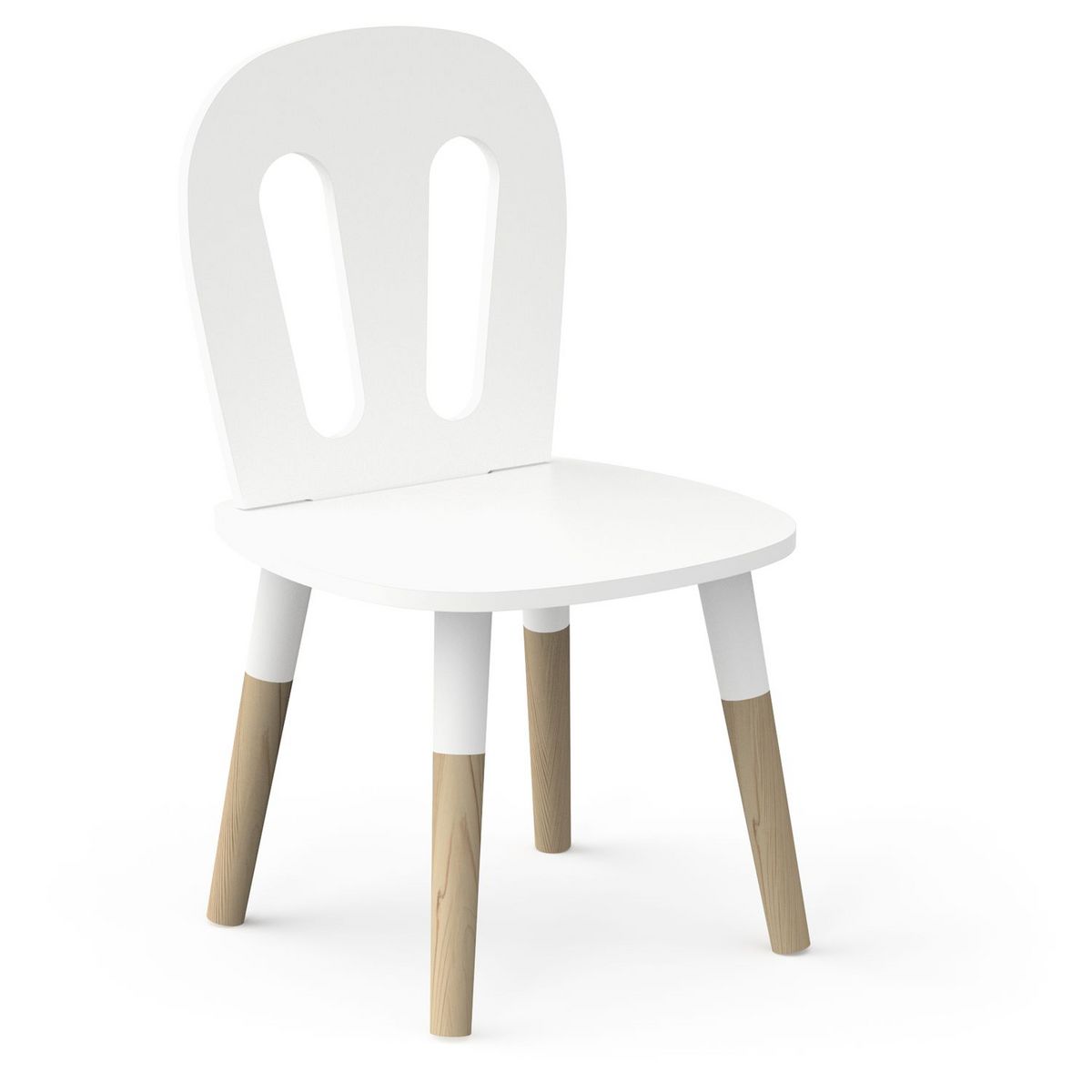 Set enfant 1 table 2 chaises blanc LINIA