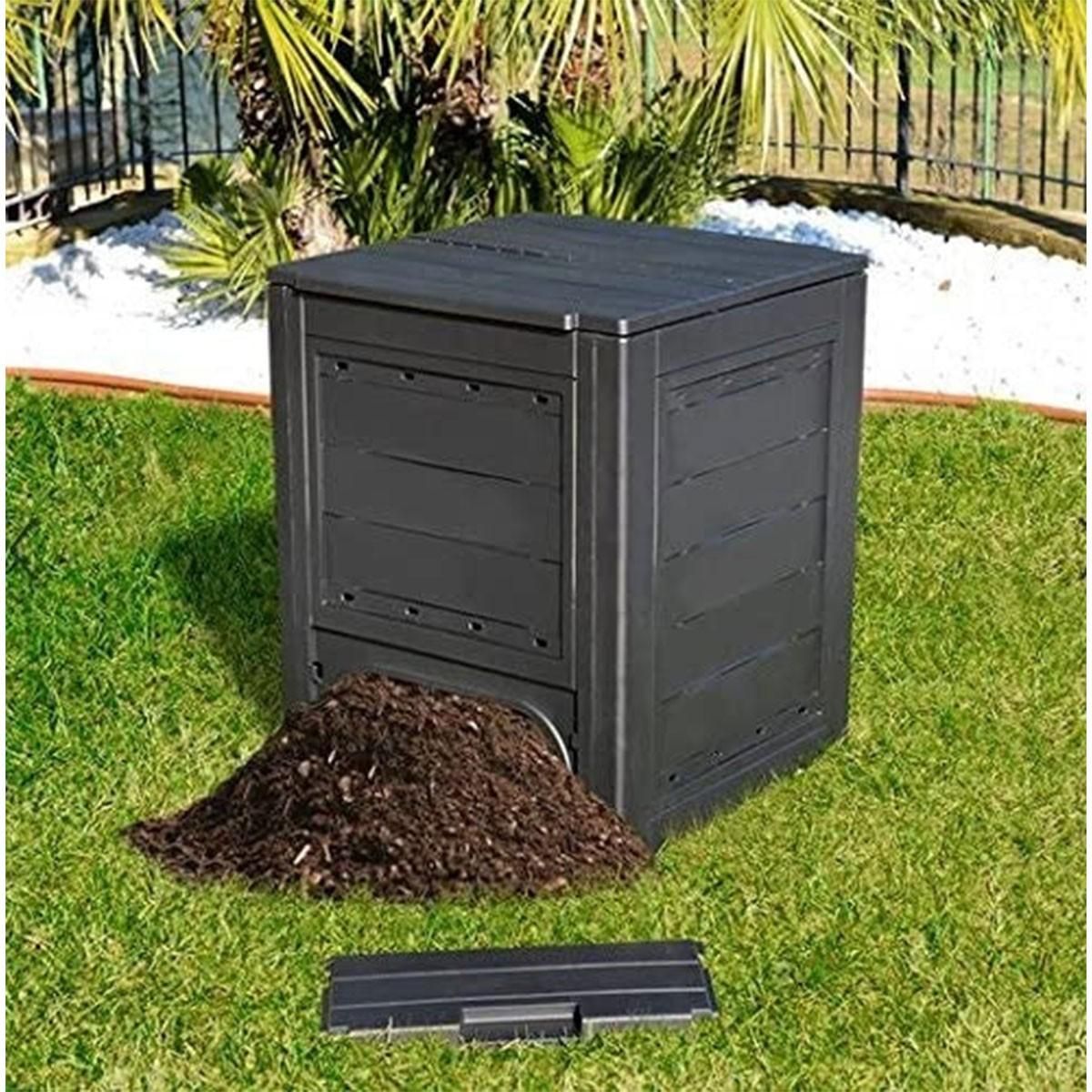 Toomax Composteur de jardin 260 Litres Noir Dim 60 x 60 x 73 cm Déchets divers TOOMAX