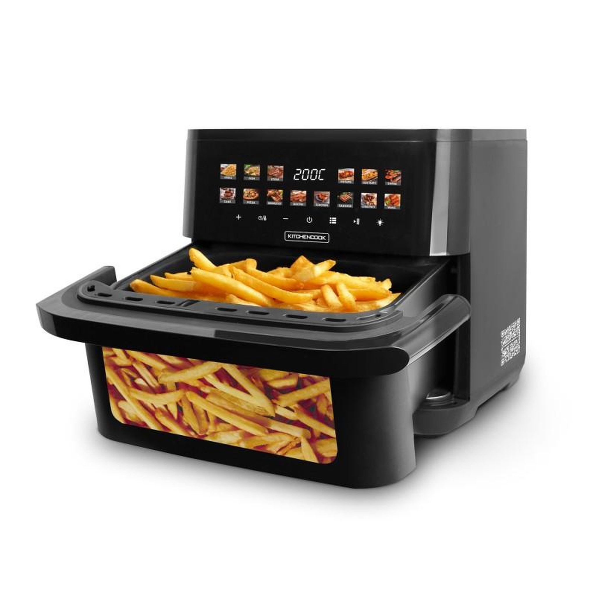 Voir la diapositive 3 : KITCHENCOOK Friteuse à air 11l avec fenêtre airmed 11w kitchencook