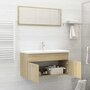 Voir la diapositive 3 : VIDAXL Ensemble de meubles de salle de bain 2 pcs chene sonoma