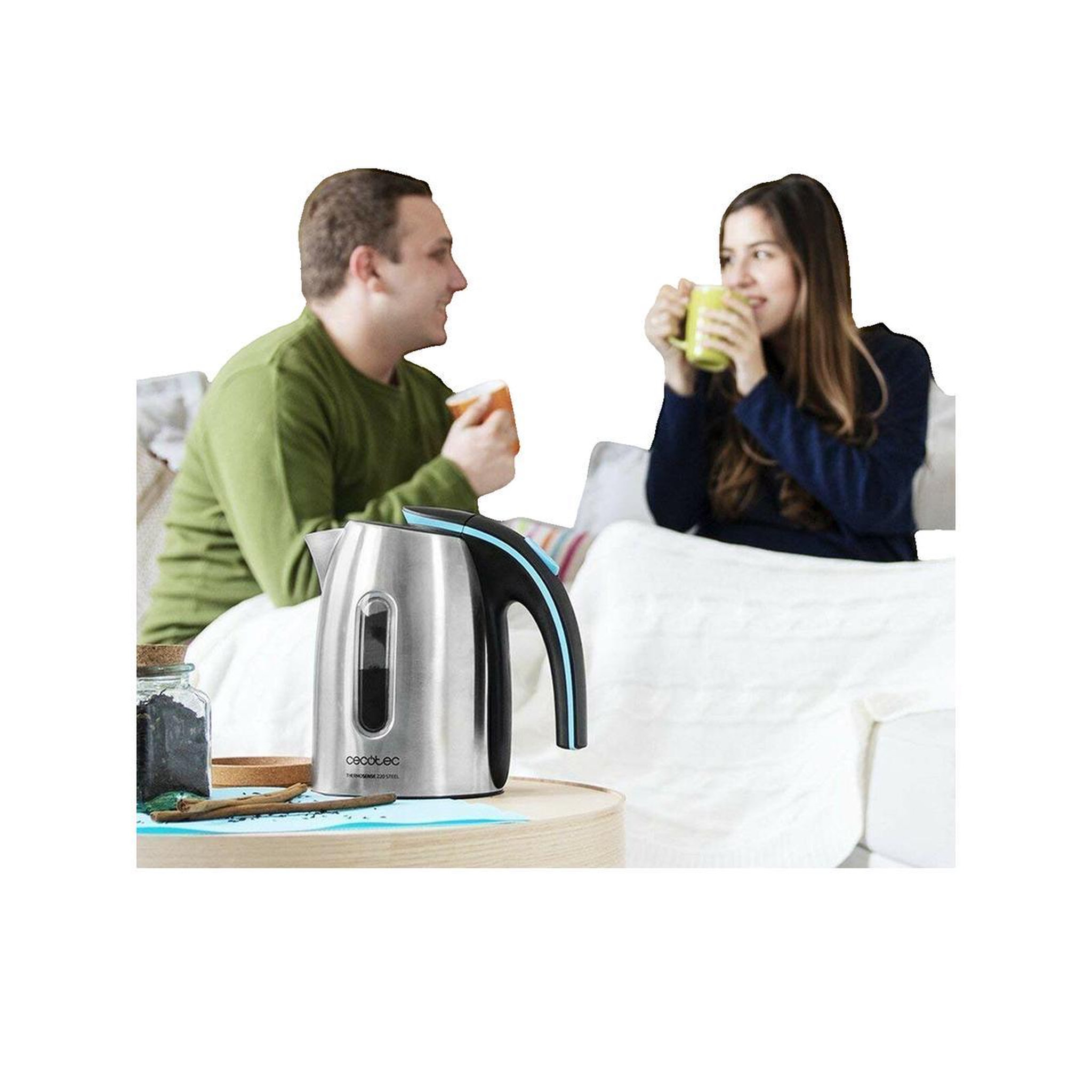 Voir la diapositive 2 : CECOTEC Bouilloire Cecotec ThermoSense 220 Acier inoxydable 1.2 litres