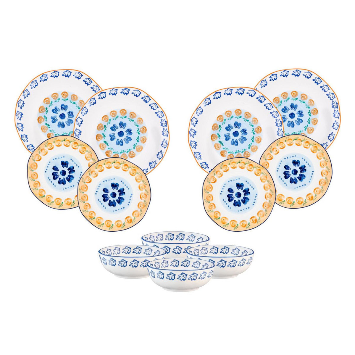 BJORN Service Les Essentiels NAPOLI - 12 pièces - Agrume