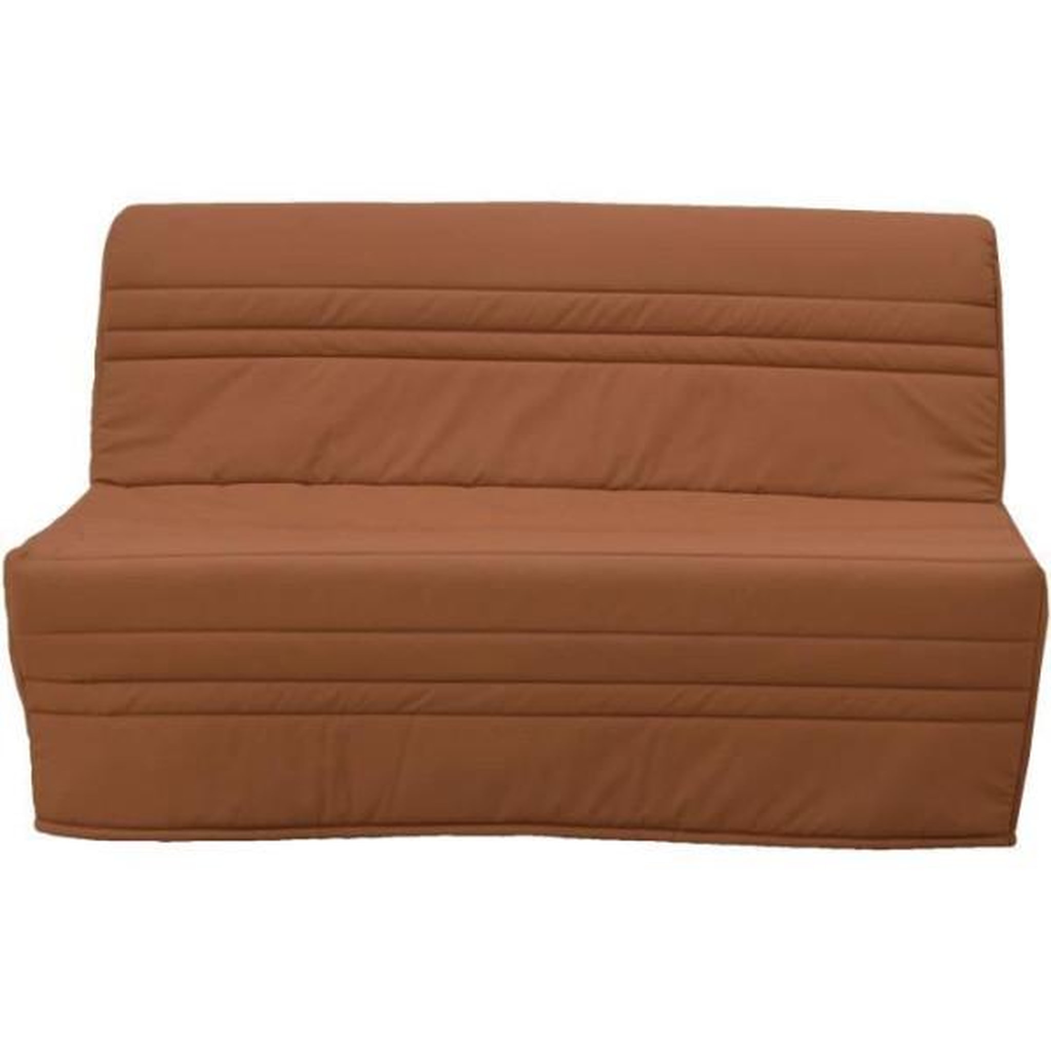 Voir la diapositive 1 : MARKET24 Banquette-lit BZ 2 places Joe - Tissu Terracotta - Fabrication française