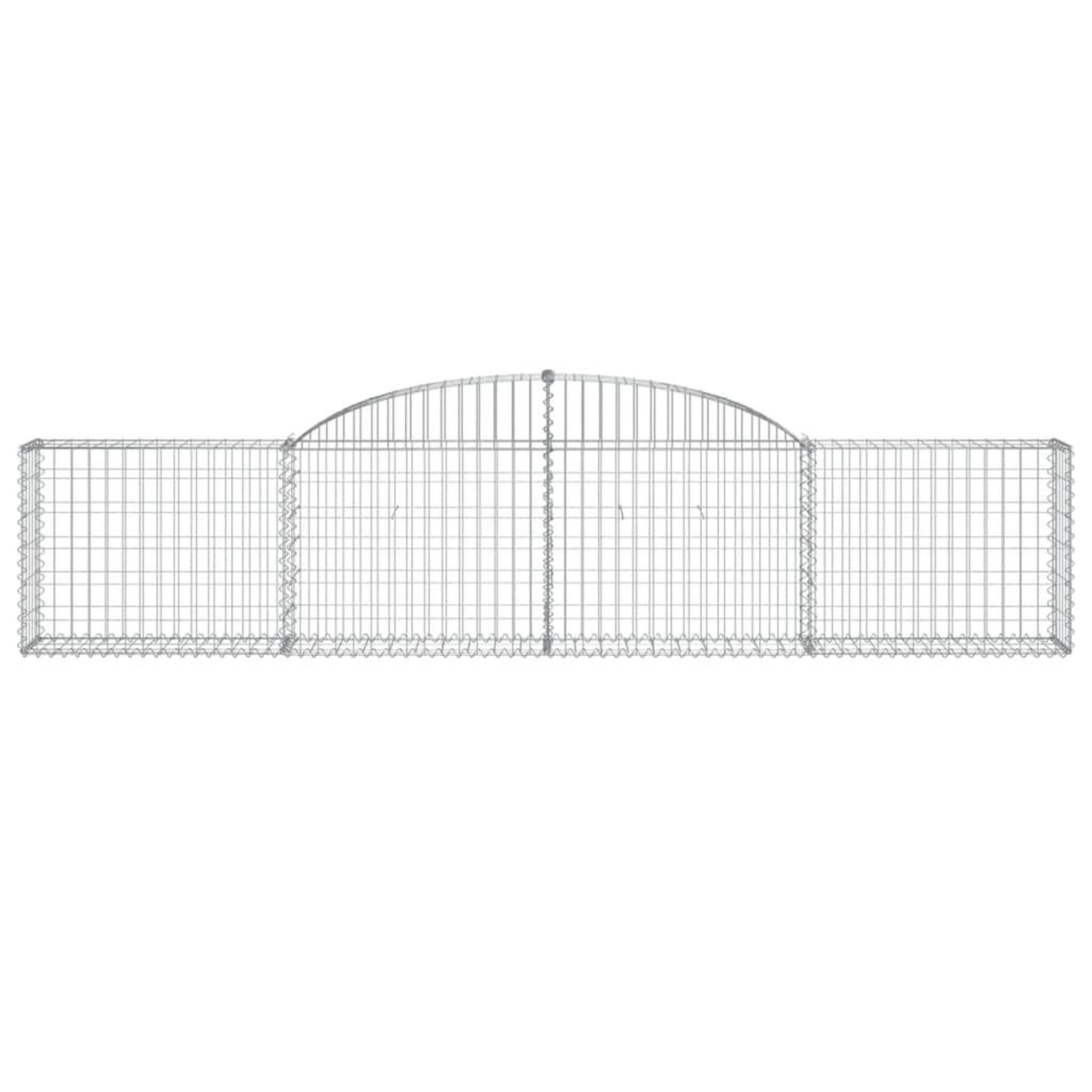 Voir la diapositive 4 : VIDAXL Paniers a gabions arques 25 pcs 300x30x60/80 cm fer galvanise