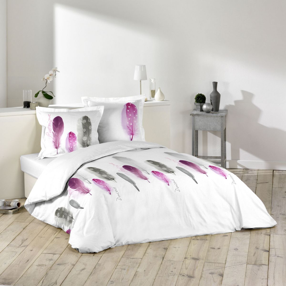 Parure housse de couette coton 42 fils ENVOL