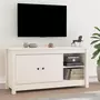 VIDAXL Meuble TV Blanc 103x36,5x52 cm Bois de pin massif